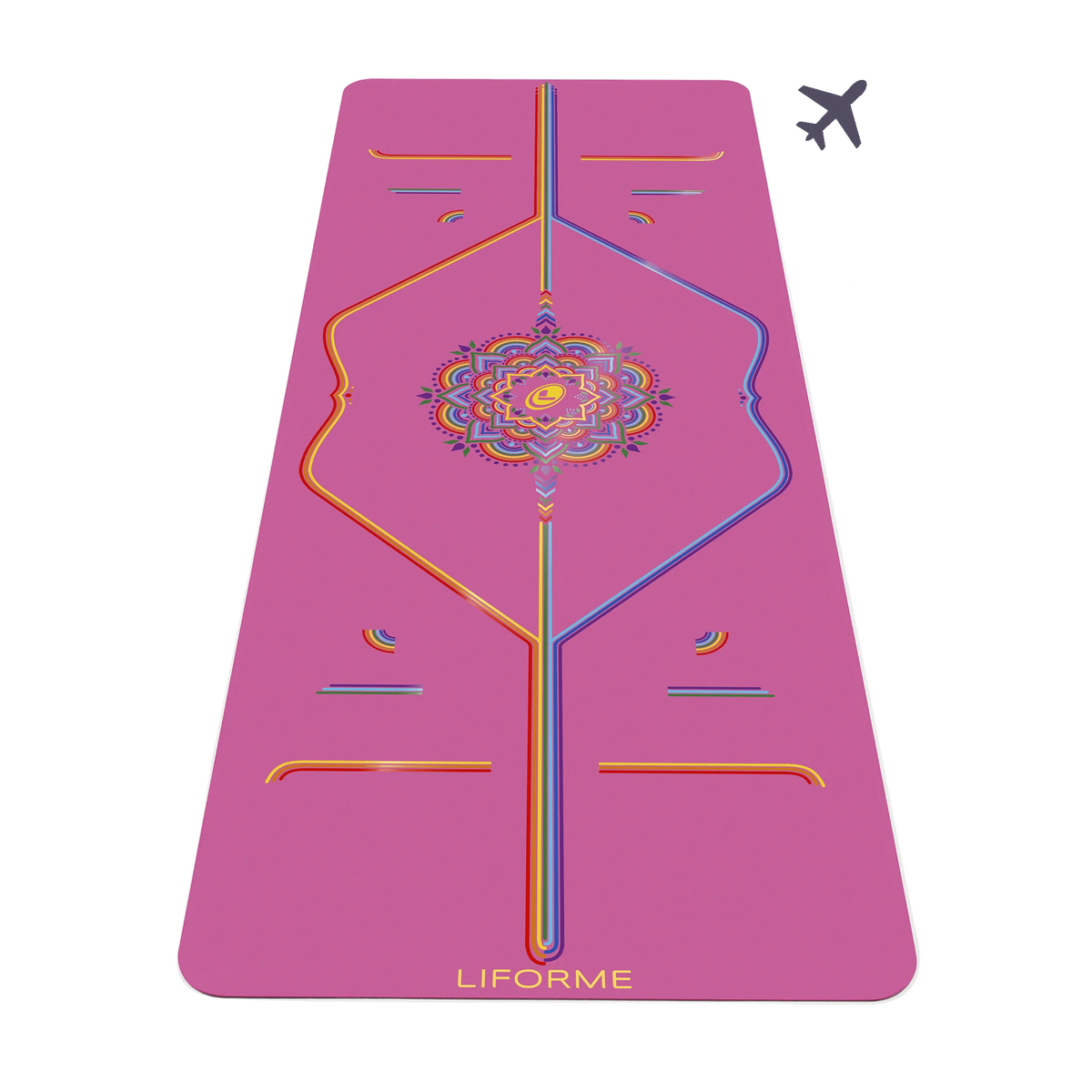 2026 2025 Tapis de Yoga de Voyage Liforme Rainbow – Alignement Coloré et Éco-Responsable