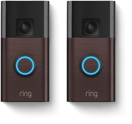 2026 2025 Ring Sonnette Vidéo sur Batterie, Vidéo Plein Pied, Vue en Direct avec Audio Bidirectionnel et Détection de Mouvement (dernier modèle)