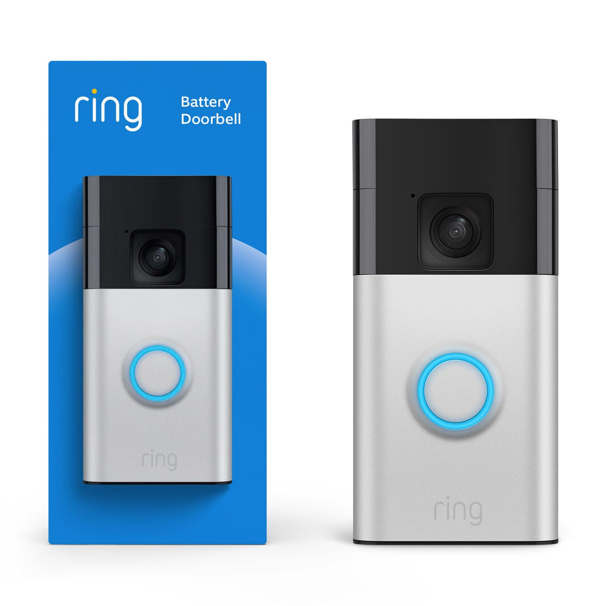 2026 2025 Ring Sonnette Vidéo sur Batterie, Vidéo Plein Pied, Vue en Direct avec Audio Bidirectionnel et Détection de Mouvement (dernier modèle)