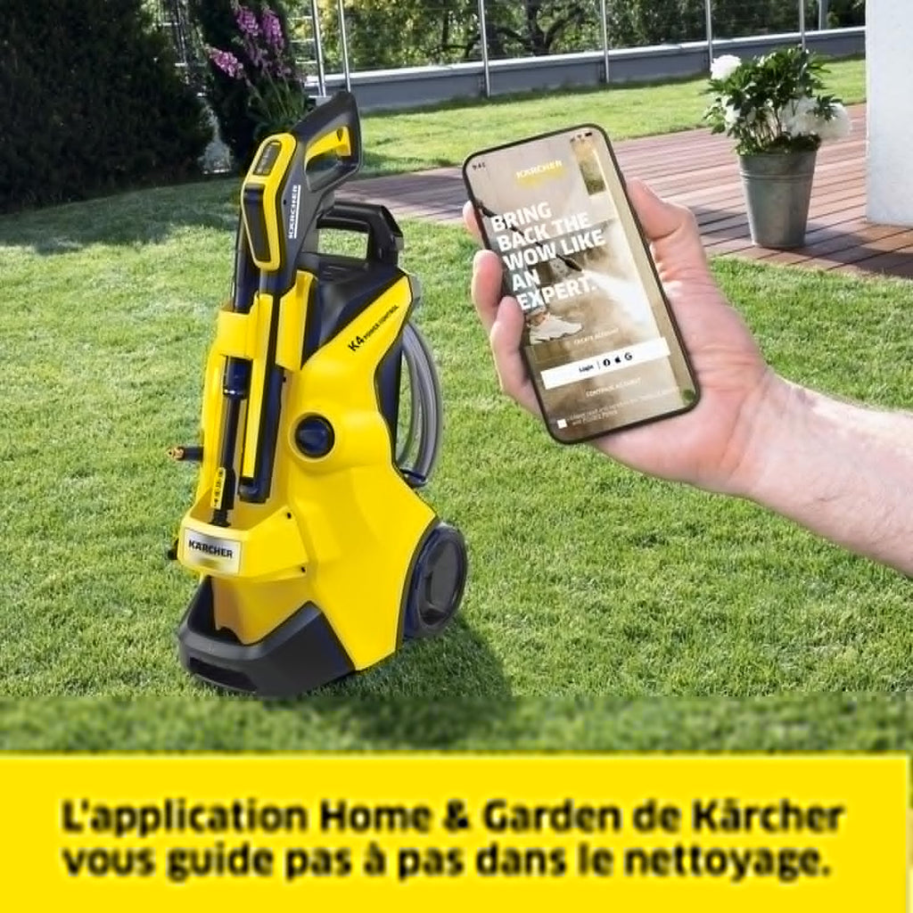 2026 2025 Kärcher K 4 Power Control Flex Home – Nettoyeur Haute Pression 130 Bars, Débit 420 l/h, Contrôle Intuitif, Édition Limitée