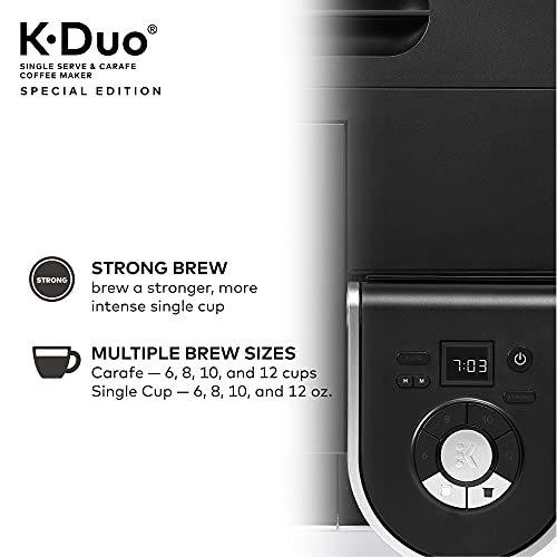 2026 2025 Keurig K-Duo Édition Spéciale – Machine à Café Tasse & Carafe, Finition Argentée, Brassage Fort, Édition Limitée