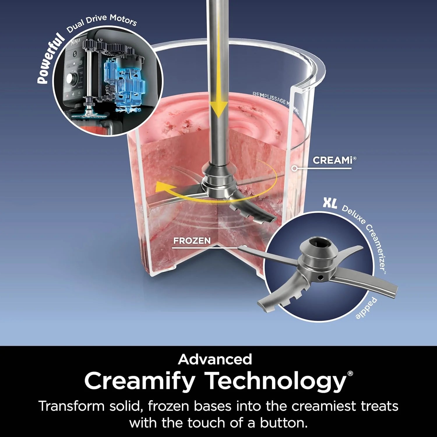 2026 2025 Machine à desserts glacés 11-en-1 Ninja CREAMi Deluxe pour glaces, sorbets et créations gourmandes