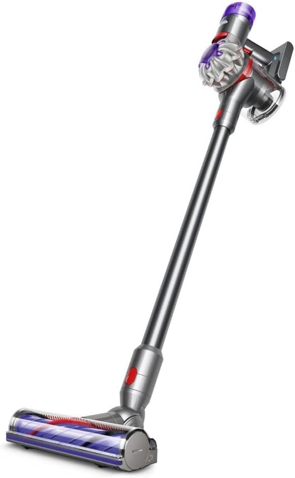2026 2025 Dyson V8 Advanced™ Aspirateur Balai sans Fil – 130 AW, 40 Min d’autonomie, Brosse Motorbar Auto-démêlante, Accessoires combinés, Station Murale, Argent/Nickel