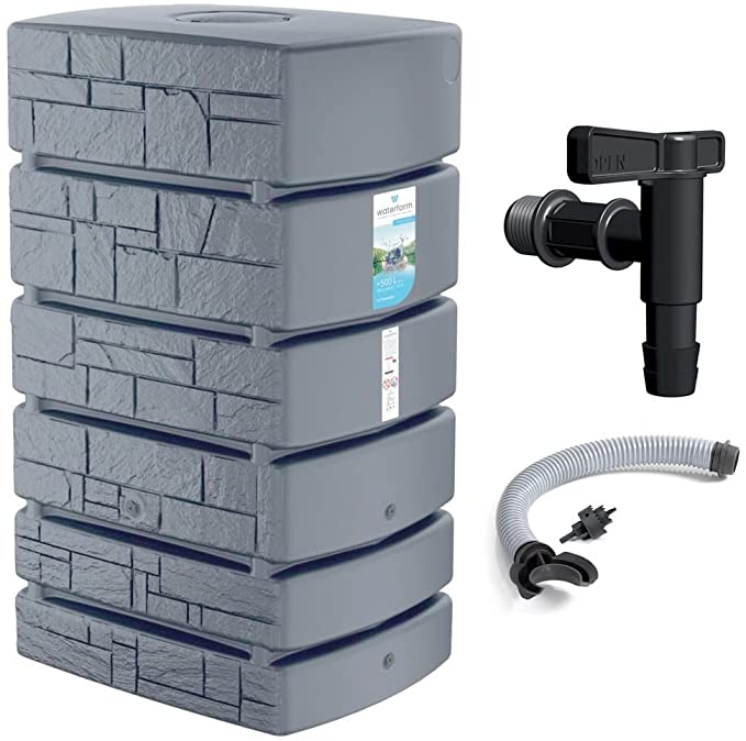 2026 2025 Regenwassertank Tower Stone, Regentonne 350-500L