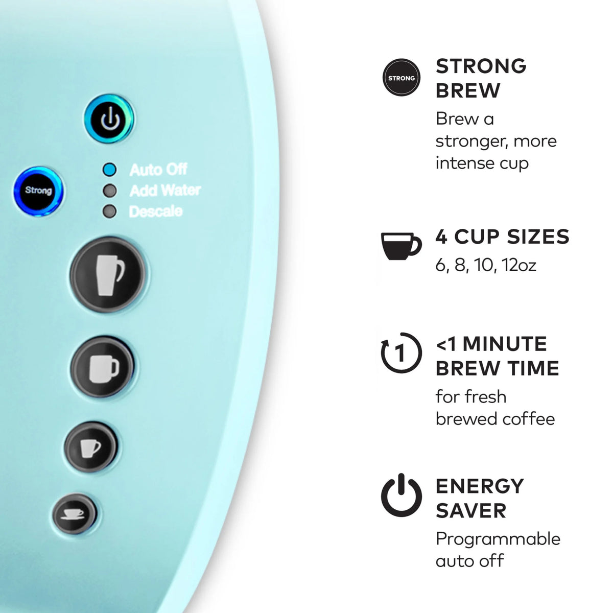 2026 2025 Keurig K-Select Machine à Café à Dosettes K-Cup à Usage Unique, Édition Matte White – Infuseur Simple, Fonction Strong Brew et Réservoir 52 oz