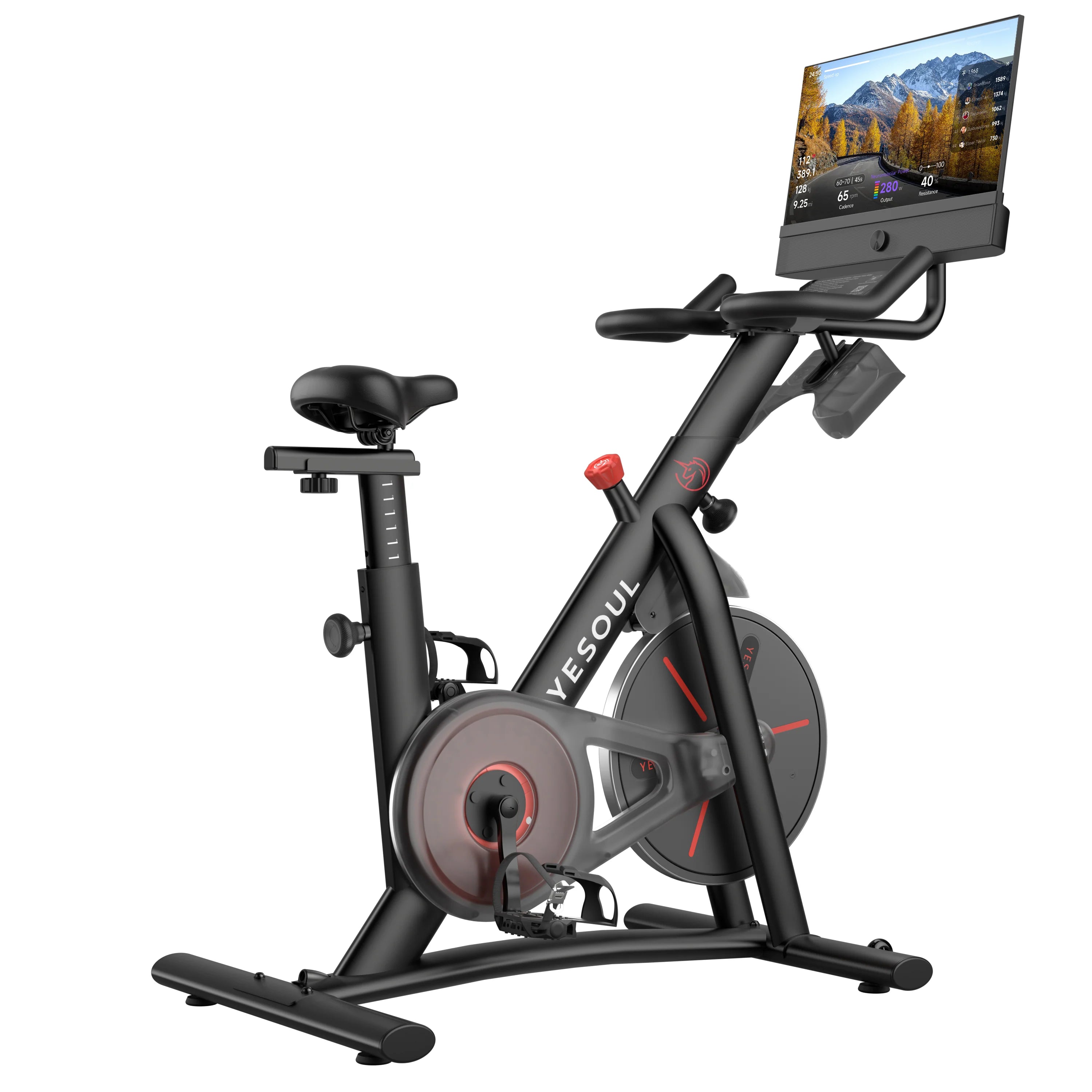 2026 2025 Vélo d’Appartement Yesoul G1M Plus avec Écran 21,5" Full HD Rotatif et Résistance Magnétique Silencieuse à 100 Niveaux – Expérience Immersive, Audio Puissant et Données en Temps Réel pour Tous les Niveaux de Fitness
