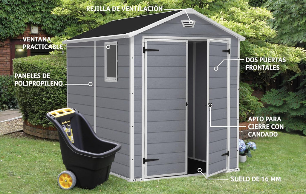 2026 2025 Keter Manor 68 – Abri de Jardin 4,1 m² Étanche & Anti-UV, Édition Limitée