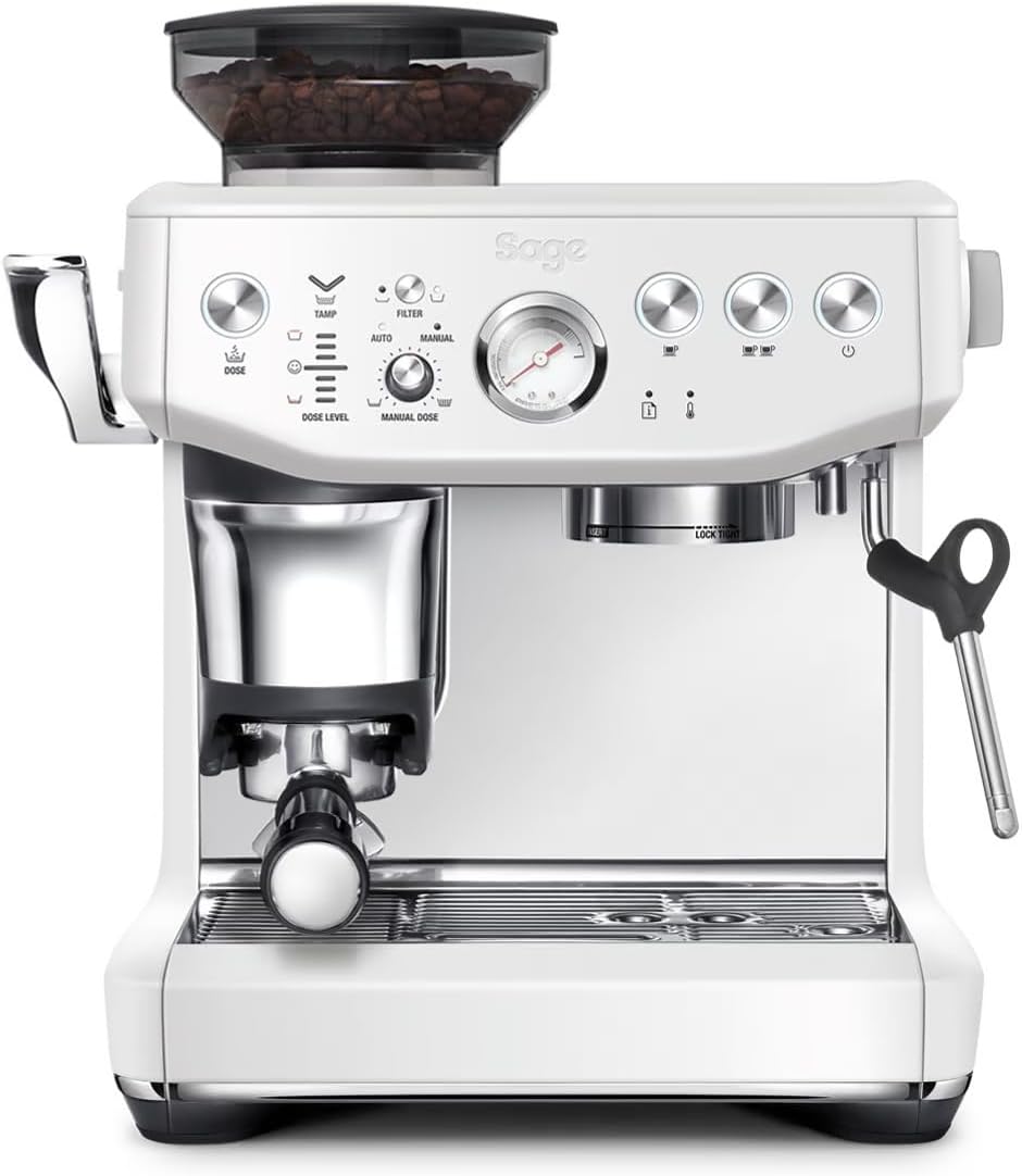 2026 2025 Machine à Café Expresso avec Broyeur Intégré & Mousseur à Lait – Sage Barista Express Impress – Acier Inoxydable Brossé, Expérience Barista à Domicile