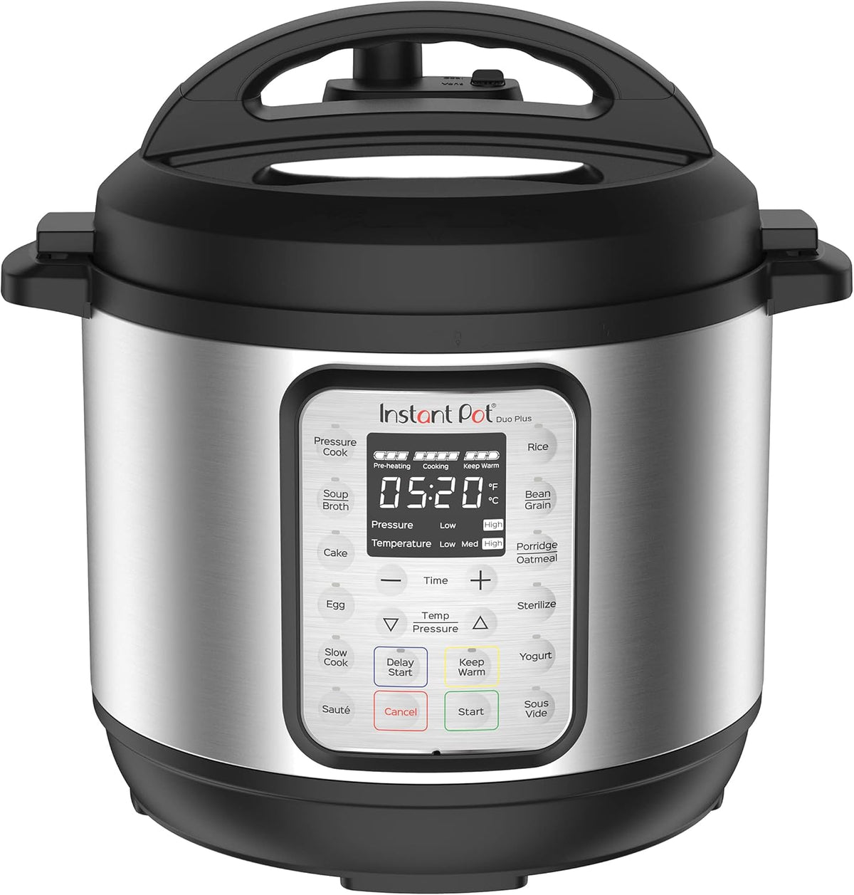 2026 2025 Instant Pot Duo Plus 9-en-1 Multicuiseur, Autocuiseur, Slow Cooker, Cuiseur de Riz, Vapeur, Sauté, Yaourtière, Maintien au Chaud et Stérilisateur, Application Incluse avec Plus de 800 Recettes, Acier Inoxydable, 6 Quarts