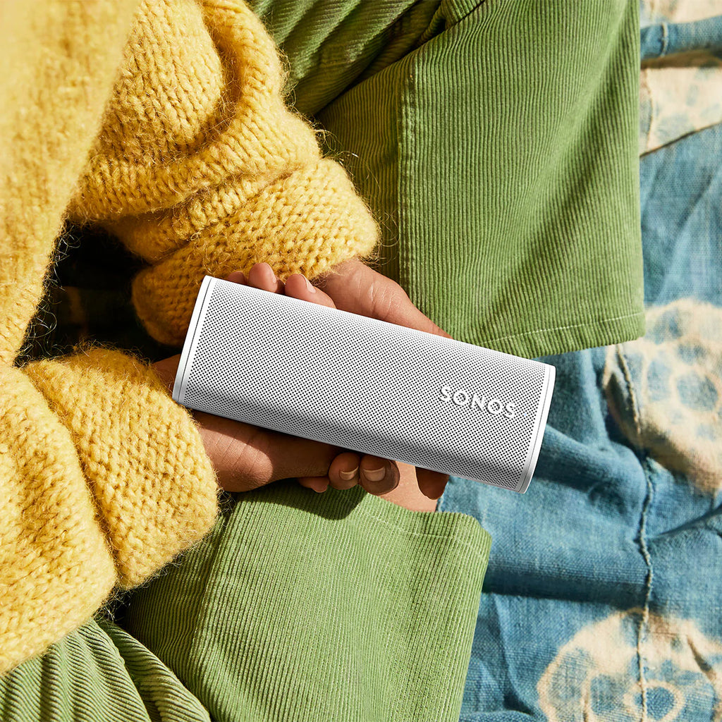 2026 2025 Enceinte Bluetooth Portable Étanche Sonos Roam 2 – Paire (Blanc) : Son Puissant et Clair Partout, Wi-Fi et Bluetooth, Autonomie Longue Durée
