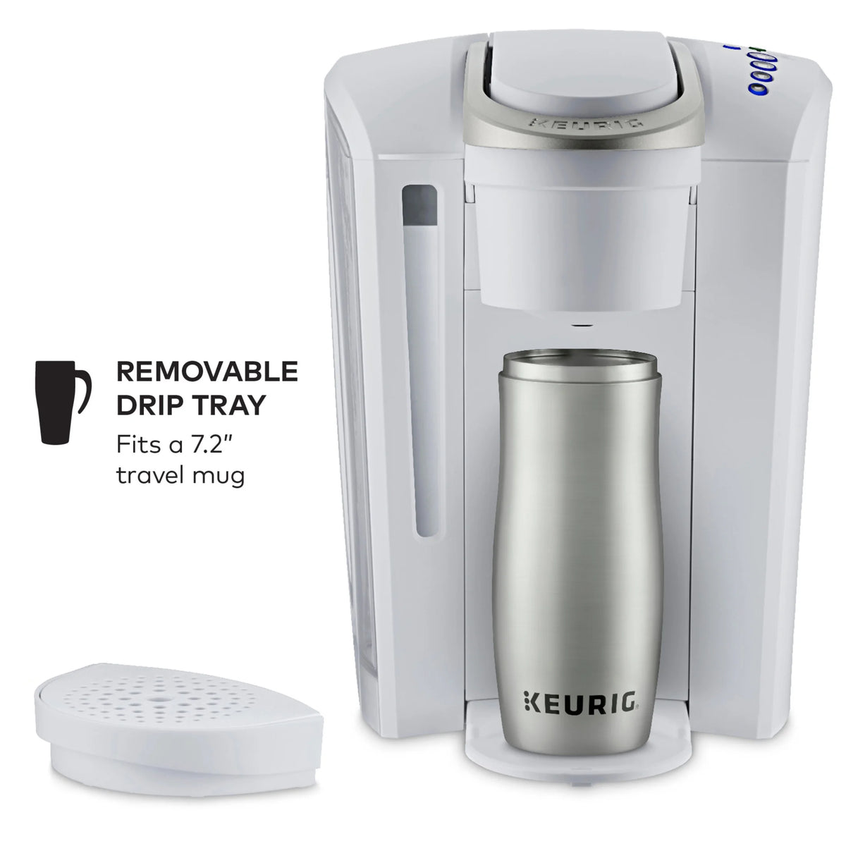 2026 2025 Keurig K-Select Machine à Café à Dosettes K-Cup à Usage Unique, Édition Matte White – Infuseur Simple, Fonction Strong Brew et Réservoir 52 oz