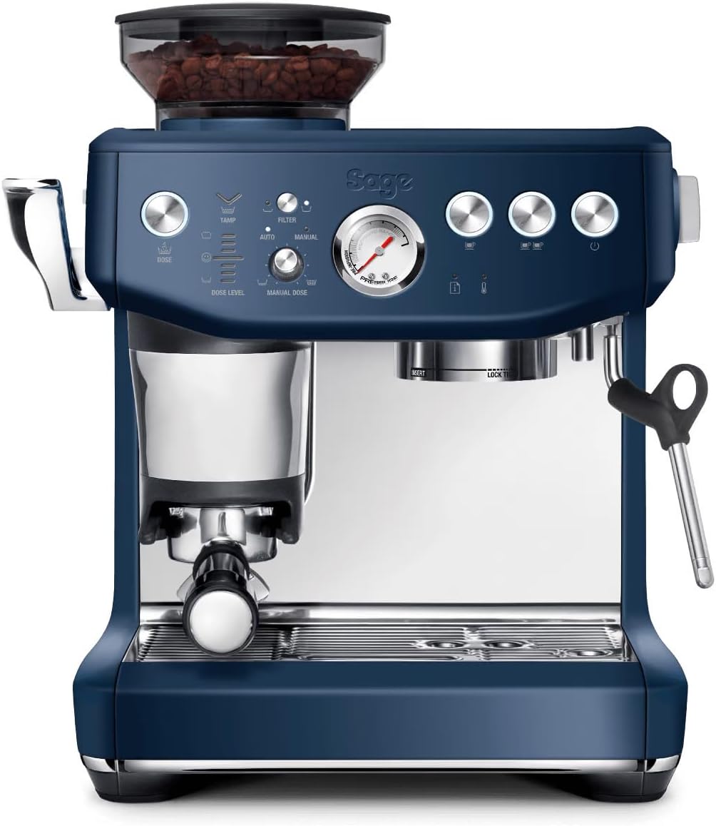 2026 2025 Machine à Café Expresso avec Broyeur Intégré & Mousseur à Lait – Sage Barista Express Impress – Acier Inoxydable Brossé, Expérience Barista à Domicile